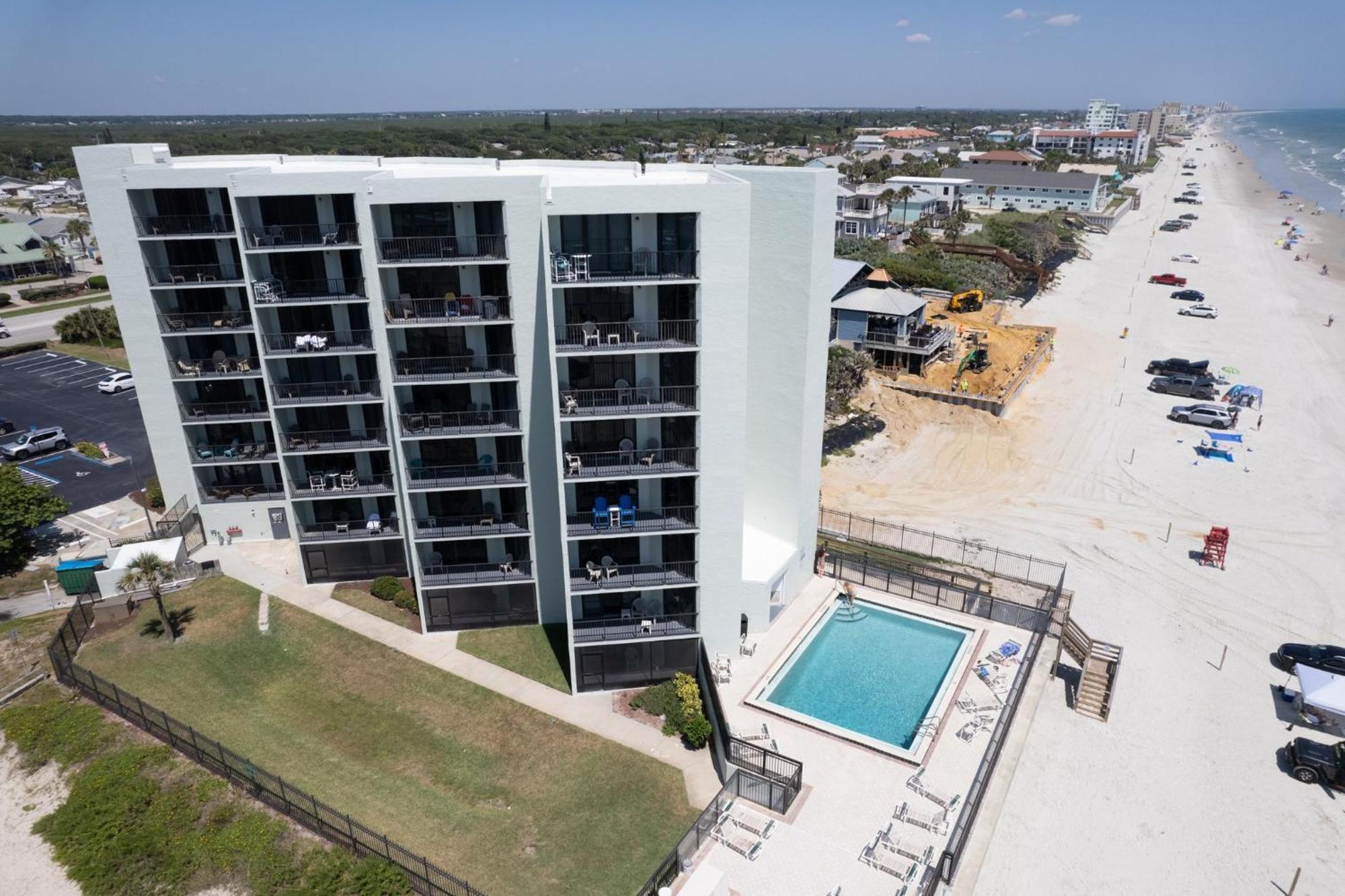 Ocean View With A Beachfront Pool At Ocean Trillium Condo ~ 403 New Smyrna Beach Luaran gambar