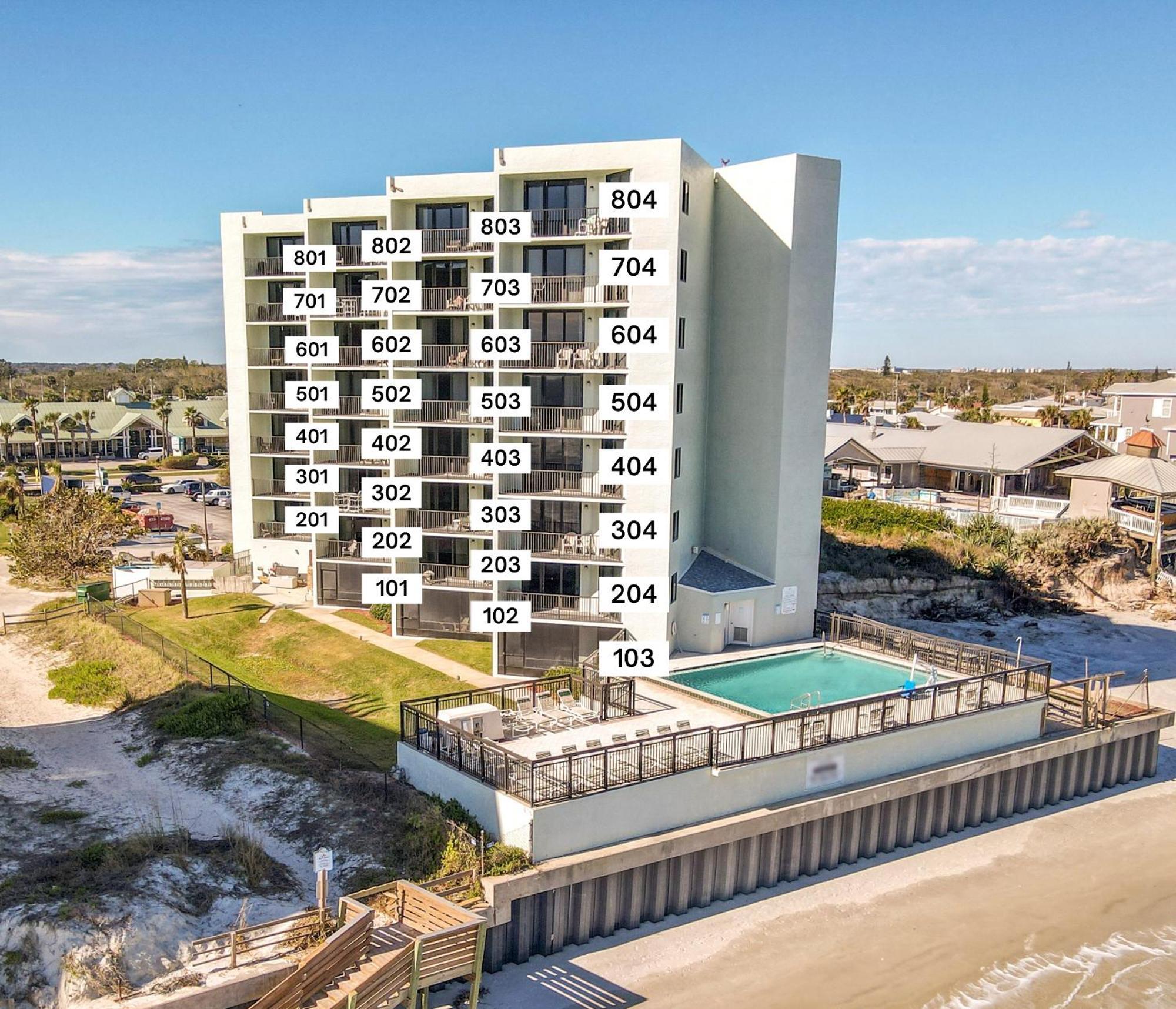 Ocean View With A Beachfront Pool At Ocean Trillium Condo ~ 403 New Smyrna Beach Luaran gambar
